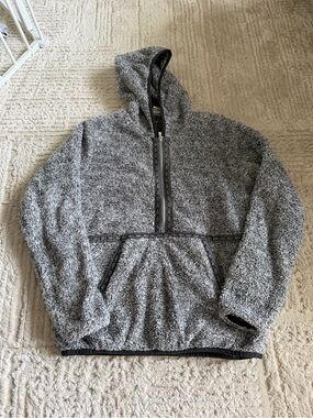 Ariat Gray Sherpa Half-Zip Hoodie